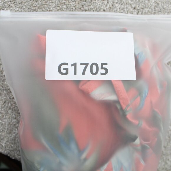 Jamaica Jaxx Camp Shirt Adult Medium Pink Floral Silk Loop Collar S/S Button Up - Picture 13 of 13